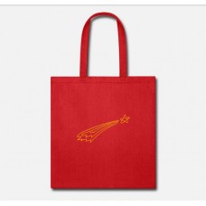 Falling Star Red Tote Bag